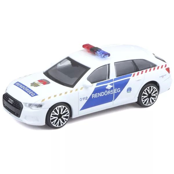 Bburago: Audi A6 Avant węgierski samochód policyjny, 1:43