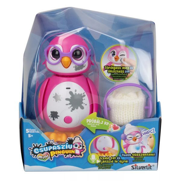 Silverlit: Uroczy mini pingwin - różowy