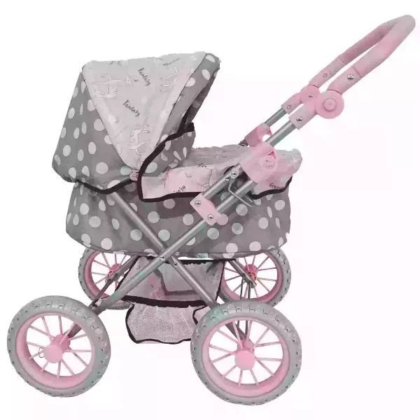 Wózek dla lalek Bambolina - różowy
