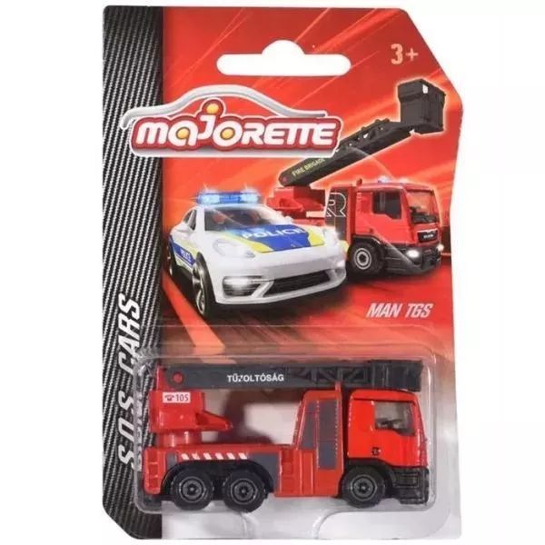 Majorette: samochód policyjny SOS - metalowy