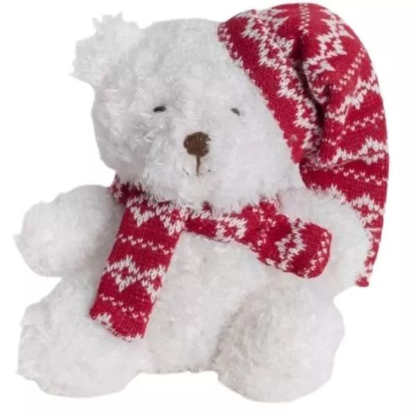 Pluszowy miś na Boże Narodzenie - 16 cm