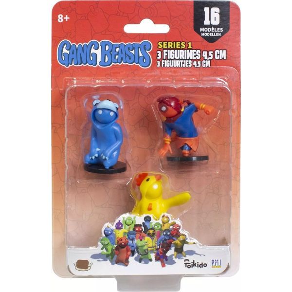 Gang Beasts: Zestaw figurek - 3 szt.