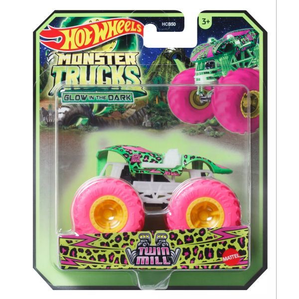 Hot Wheels: Monster Truck świecący w ciemności - Twin Mill