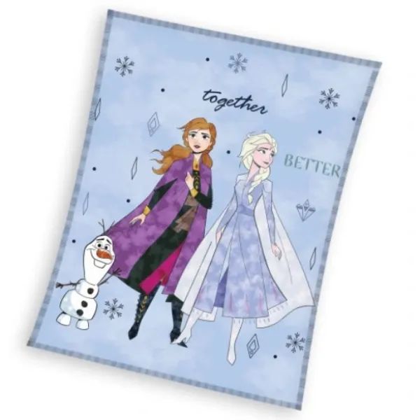 Frozen: Anna, Elsa i Olaf - koc 130 x 160 cm