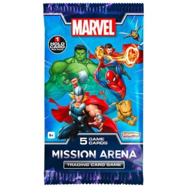 Marvel Mission Arena karty kolekcjonerskie - 5 sztuk