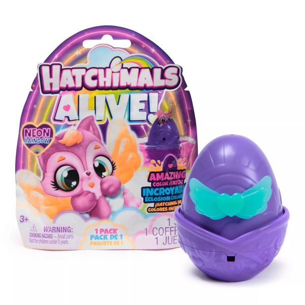 Hatchimals: Alive! Kolekcjonerska figurka neonowego tęczy