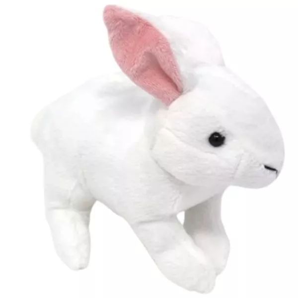Pluszowy biały królik - 18 cm