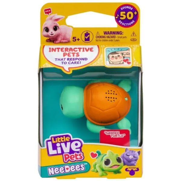 Little Live Pets: Kolekcjonerskie Needies zwierzęta - żółw Sandee
