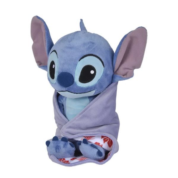 Stitch: pluszowa figurka z kocem - 26 cm