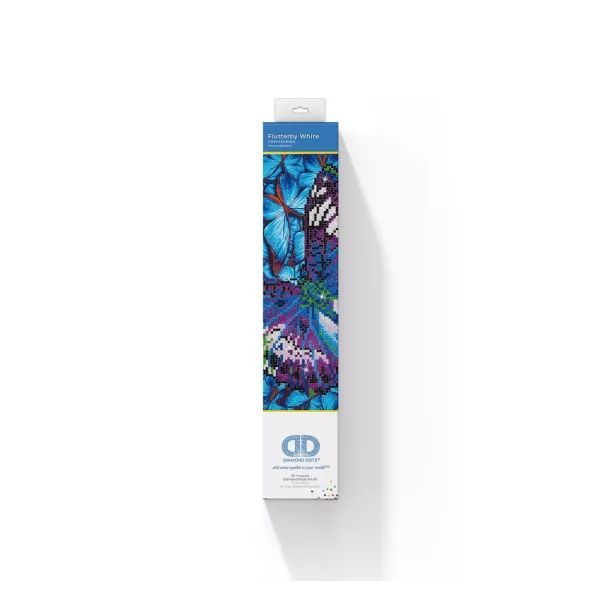 Diamond Dotz: Biały motyl - 38 x 38 cm