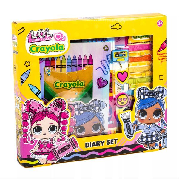 L.O.L. x Crayola: Zestaw kreatywny do pisania pamiętnika