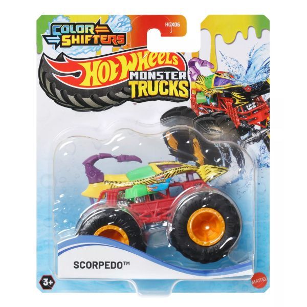 Hot Wheels: Monster Trucks samochód, 1:64 - Scorpedo