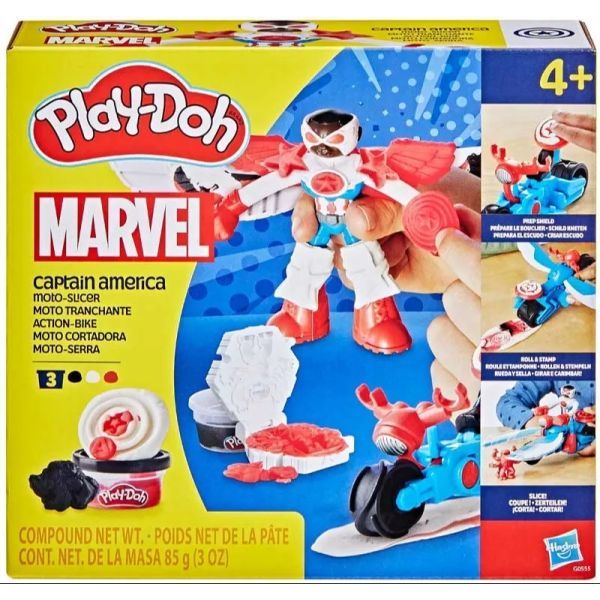 Play-Doh: Kapitan Ameryka na motocyklu Moto-Slicer