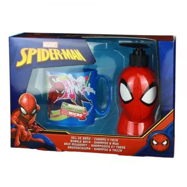 Spider-Man: Naturaverde pianka do kąpieli i szampon + kubek