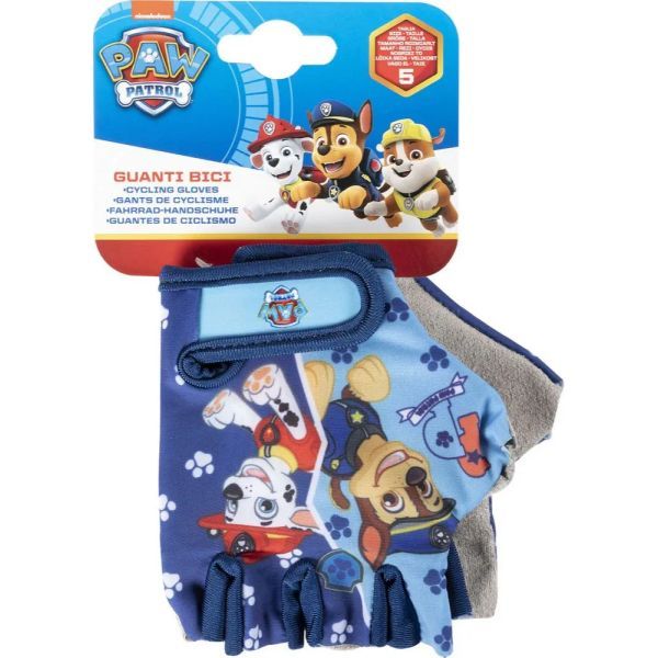 Paw Patrol: Rękawiczki rowerowe dla dzieci - niebieskie