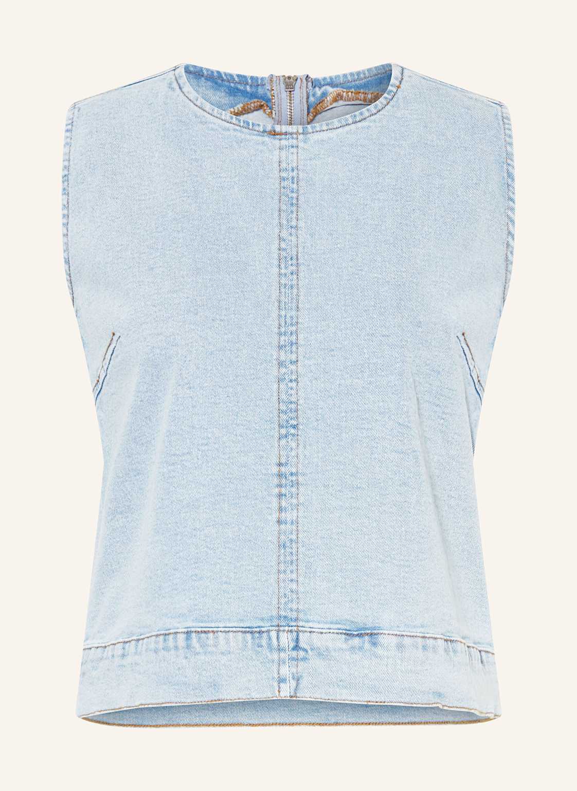 Ichi Top Jeansowy Iharmios blau