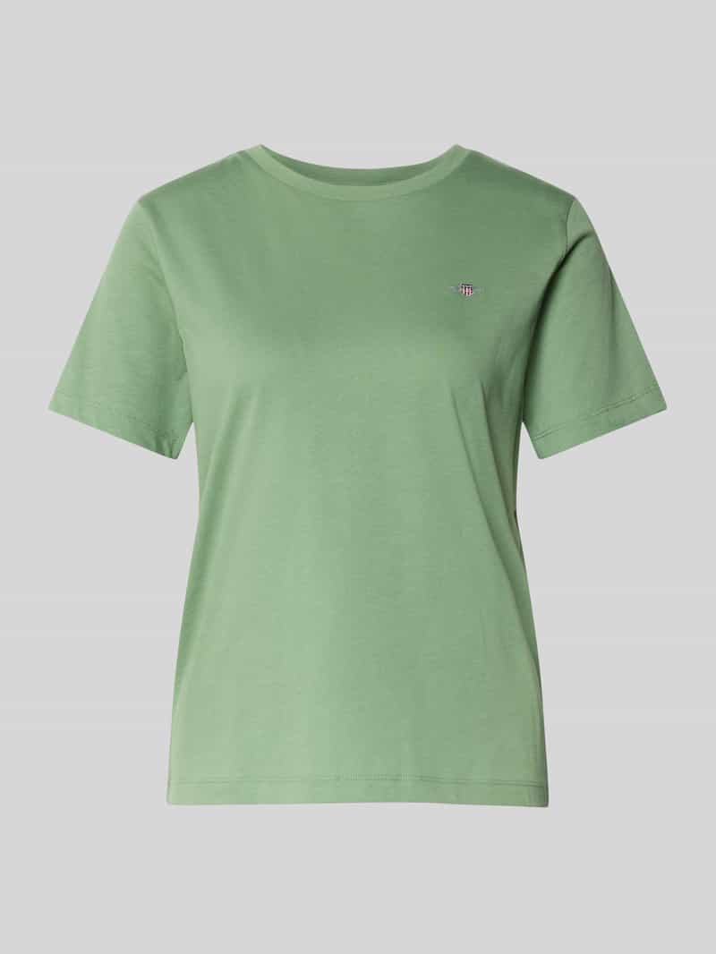 T-shirt z wyhaftowanym logo