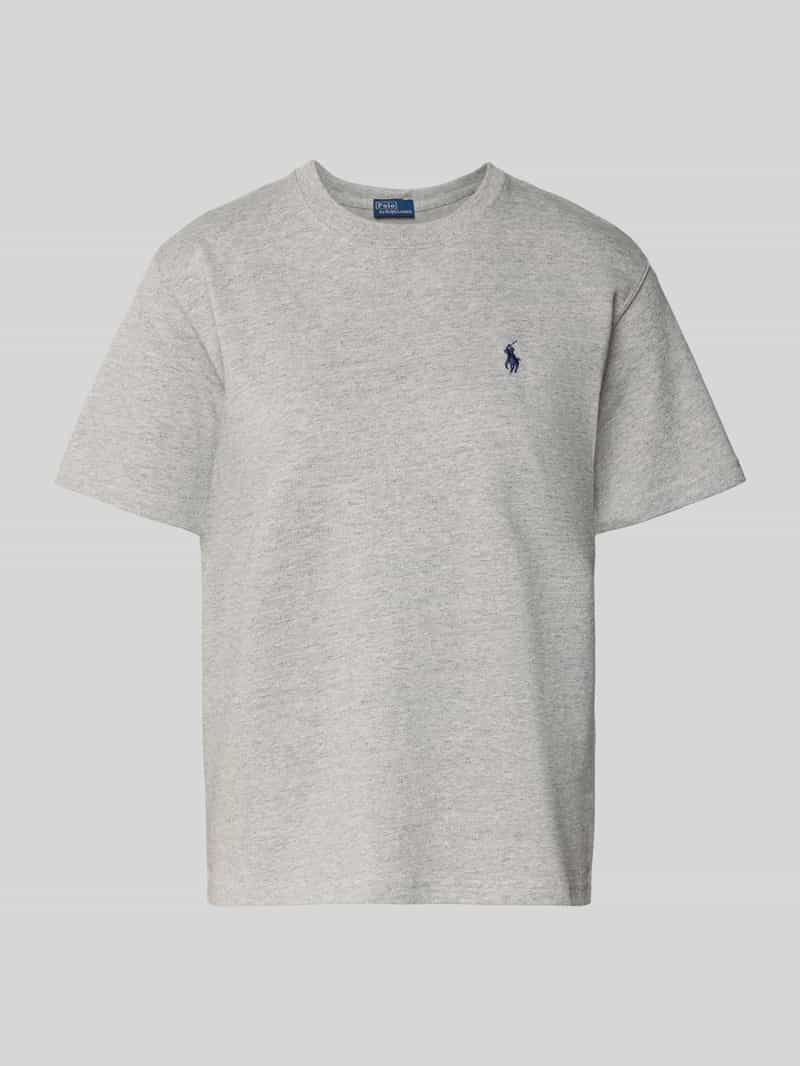 T-shirt z wyhaftowanym logo
