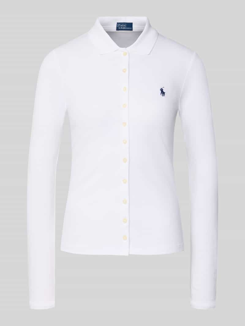 Koszulka polo o kroju slim fit z wyhaftowanym logo