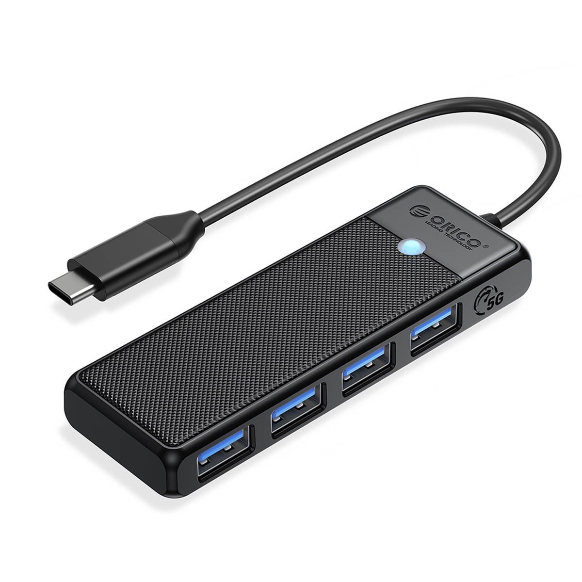 Orico USB-C 4x USB-A 3.0 5Gbps czarny PAPW4A-C3-015-BK-EP