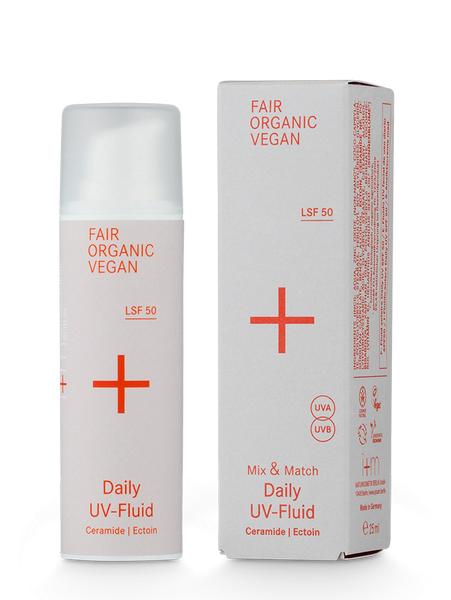 MIX & MATCH Anti-UV Fluid do twarzy SPF 50 z ceramidami i ektoiną 30ml i+m Naturkosmetik Berlin