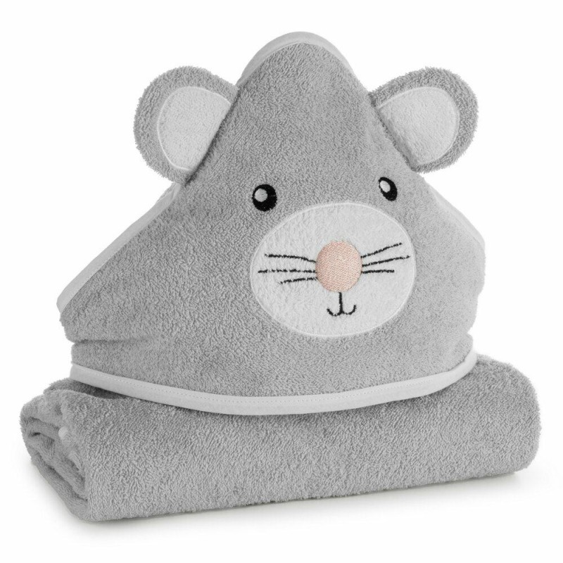 Ręcznik z kapturem BABY71 myszka 100x100