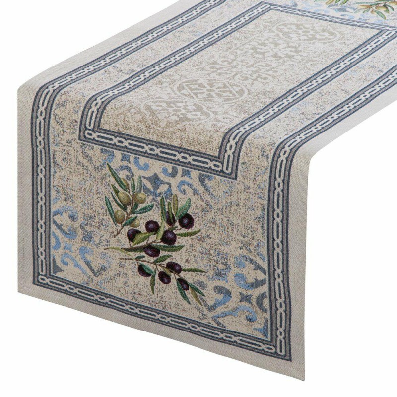 Bieżnik gobelinowy 4094/NAT 40x100 oliwki