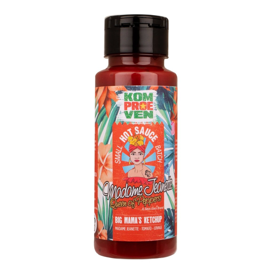 Ostry KETCHUP PIKANTNY sos Madame Jeanette BIG MAMA'S KETCHUP HOT SAUCE