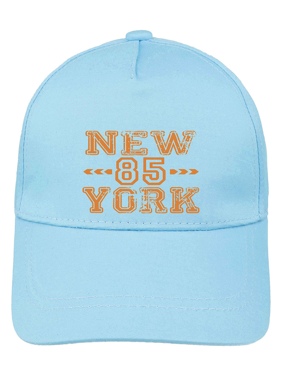 Chłopięca czapka z daszkiem 85 New York błękitna Ambra Biz
