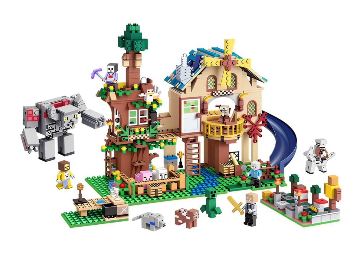 Klocki My Word 1016 Element Zestaw Klocków Domek Craft Figurki Zwierzęta 04Klocki My Word 1016 Element Zestaw Klocków Domek Craft Figurki Zwierzęta ..