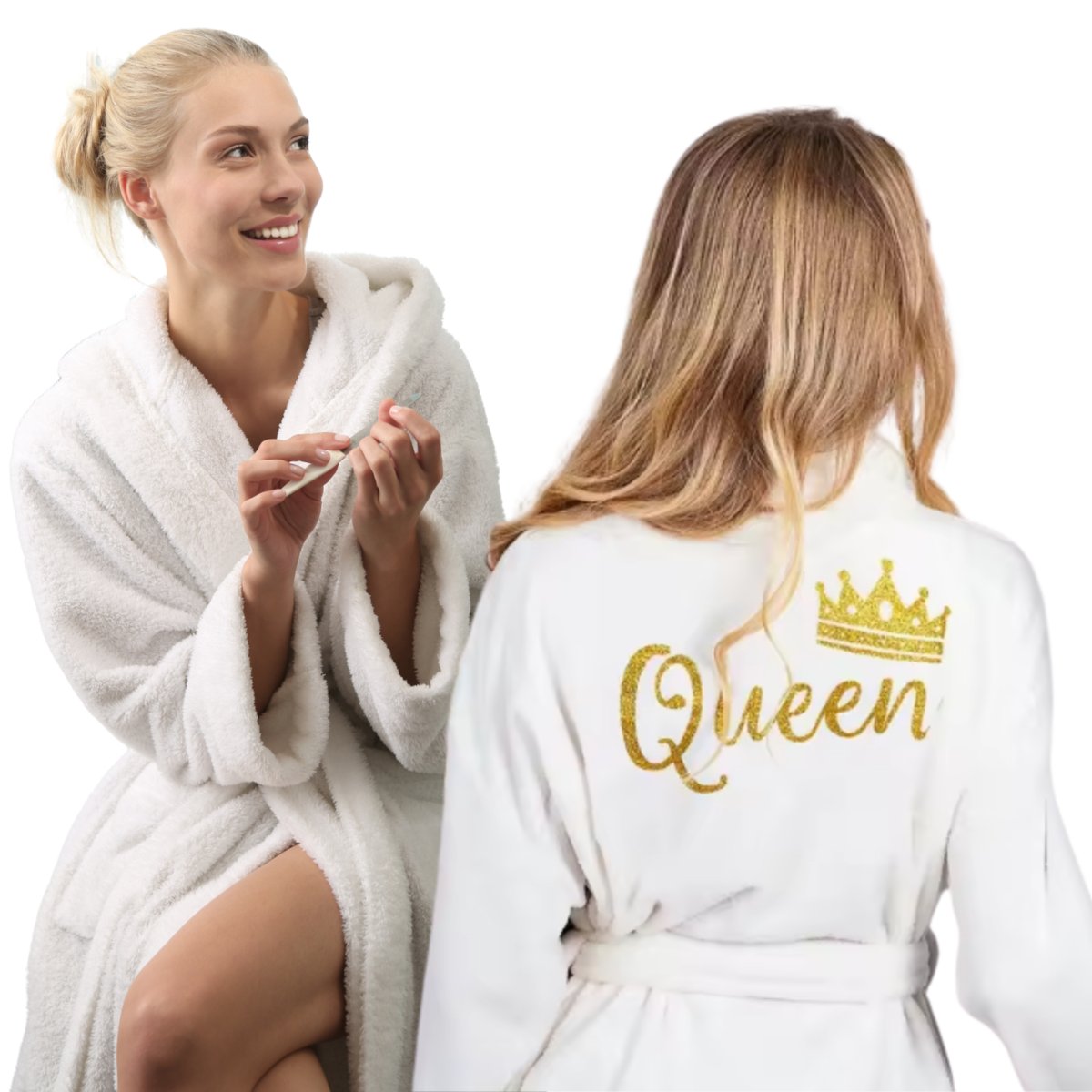 SZLAFROK DAMSKI CIEPŁY S/M DŁUGI MIĘKKI ELEGANCKI Queen PREZENT DLA KOBIETY [SZLAFROK4]