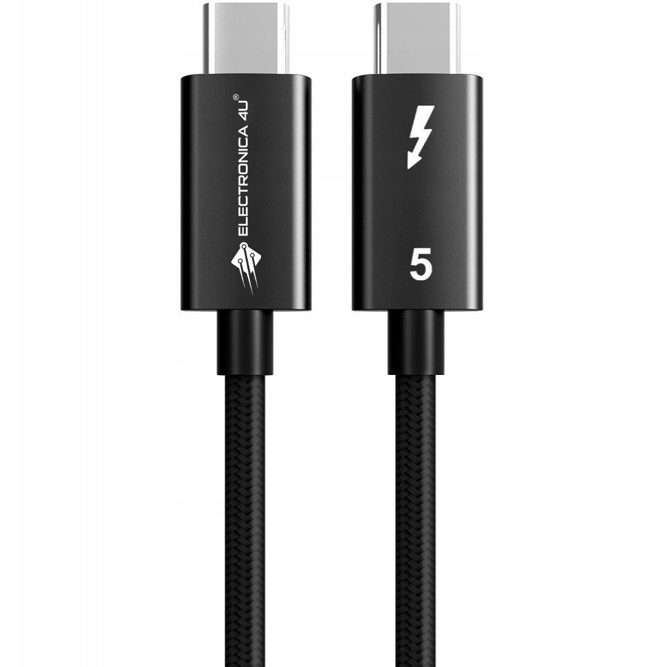 Szybki kabel do transmisji Thunderbolt 5 E-marker 120 Gb/s USB5 5.0 240W 2m