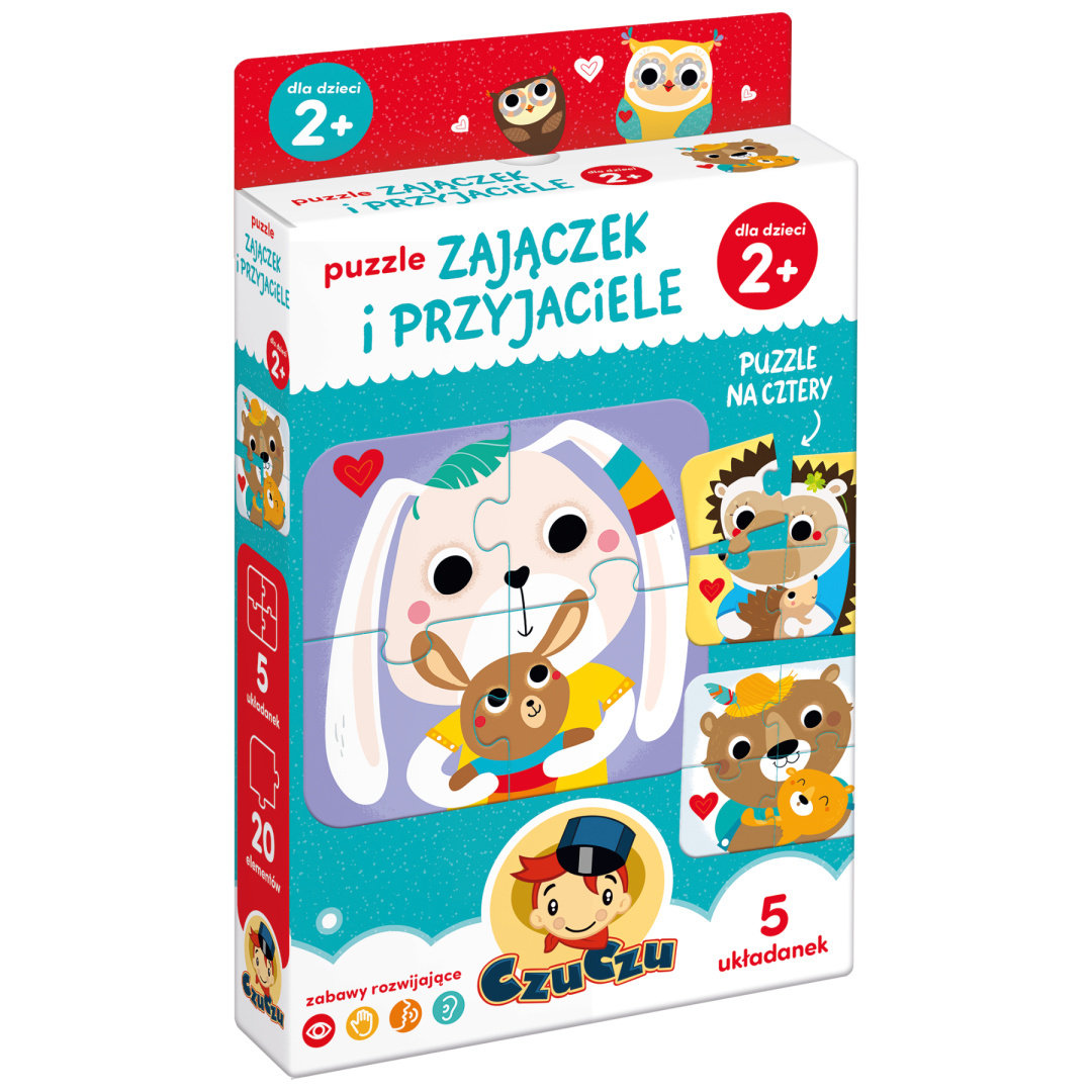 CzuCzu Puzzle Do Pary Zajączek i Przyjaciele 24m+ 92979