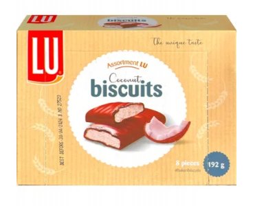 LU Coconut Biscuits 192g ciasteczka kokosowe w czekoladzie