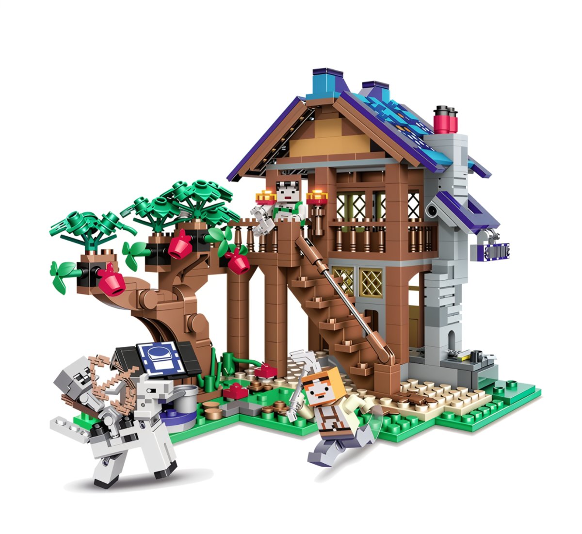 Klocki My Word 504 elementy Zestaw Klocków Domek Craft Figurki Zwierzęta 01Klocki My Word 504 elementy Zestaw Klocków Domek Craft Figurki Zwierzęta 01