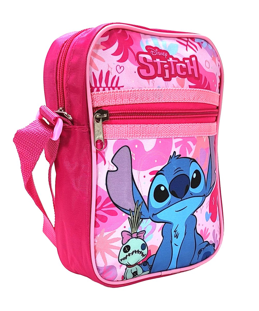 Różowa torba listonoszka Disney Stitch 20,5 x 15 cm