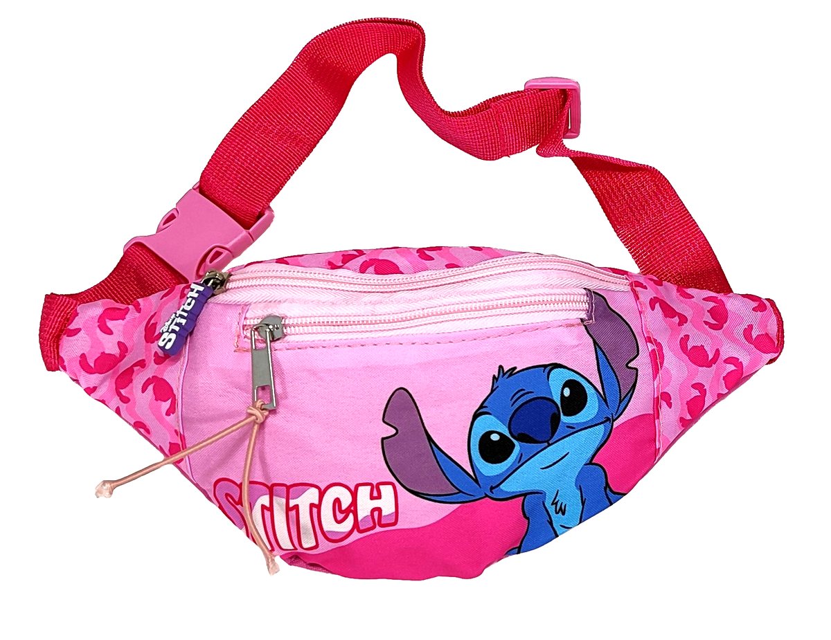 Różowa nerka, saszetka dla dzieci Disney Stitch