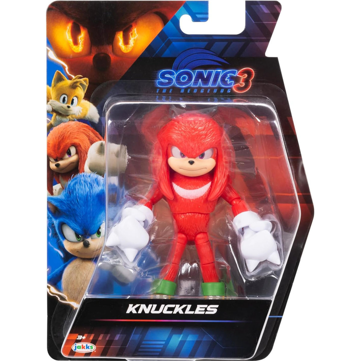 SONIC THE HEDGEHOG MOVIE 3 JAKKS PACIFIC ORYGINALNA FIGURKA KNUCKLES 15cm