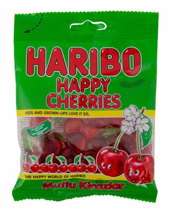 Haribo Happy Cherries żelki wisienki 80 g wiśniowe