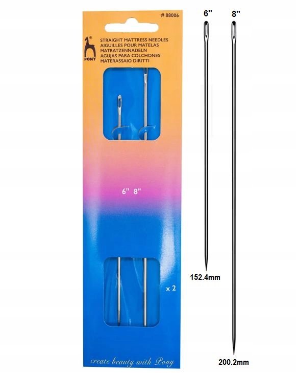 Igły długie tapicerskie / do materacy PONY 8806