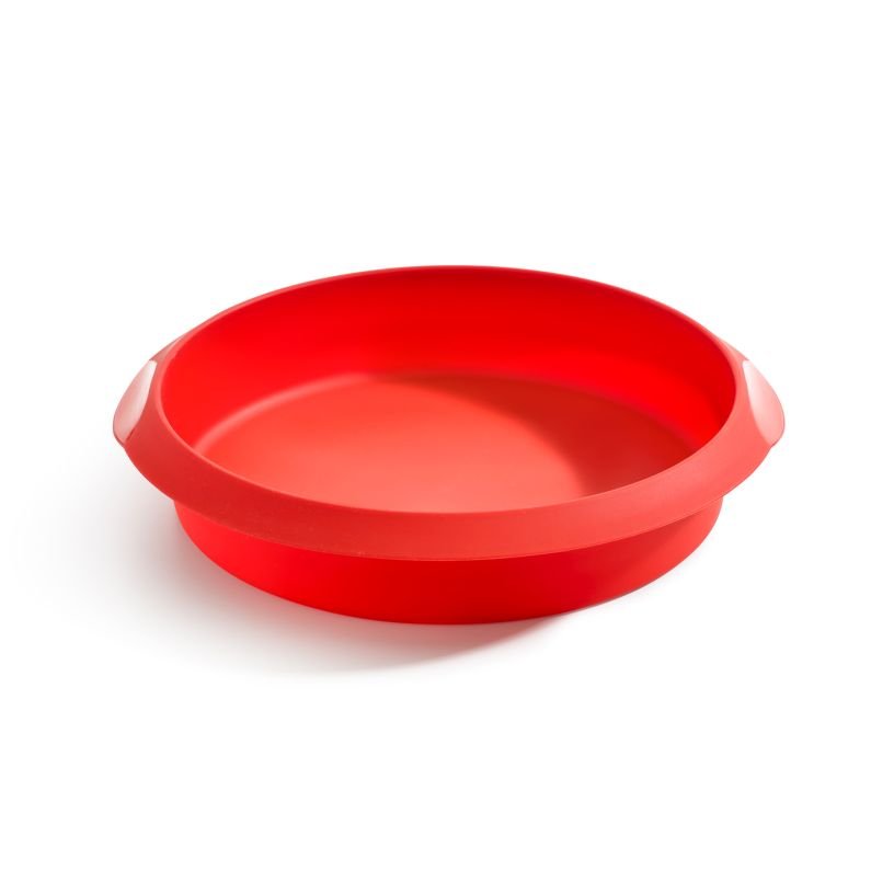 Lekue - Okrągła forma silikonowa 24 cm Czerwona