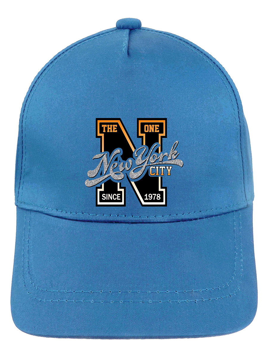 Chłopięca czapka z daszkiem NYC jasnoniebieska Ambra Biz