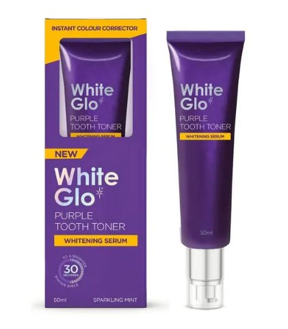 White Glo Purpurowe Serum Wybielające - Toner do zębów 50 ml.