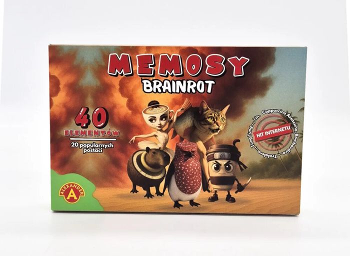 Gra Memosy Brainrot - Ballerina Capuccina, Tung Tung Tung Sahur i inni Alexander - gra