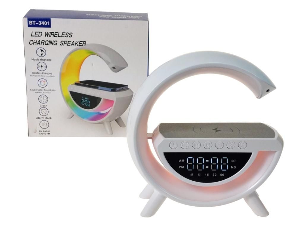 Głośnik z zegarem ładowania telefonu