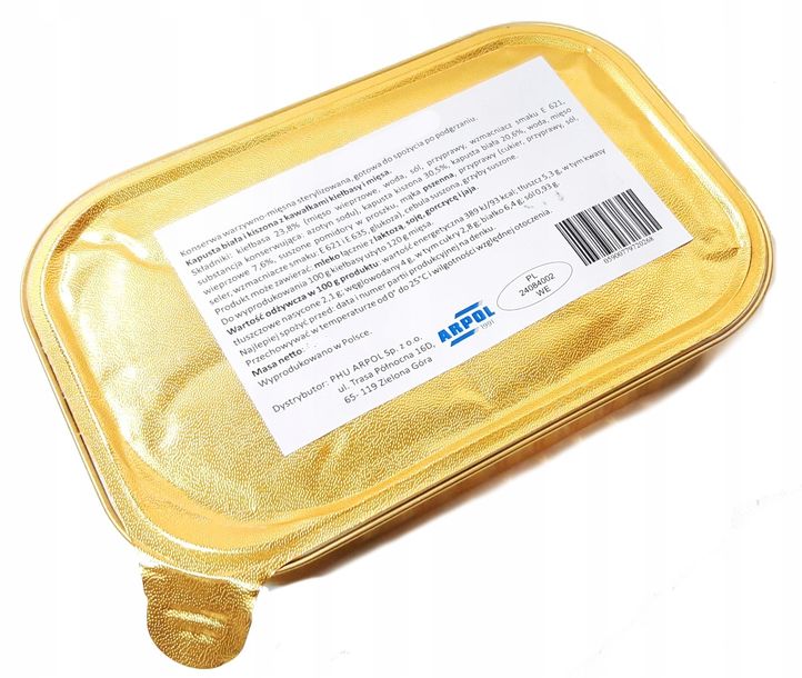 Łazanki z kapustą i pieczarkami WEGE 300 g konserwa wojskowa