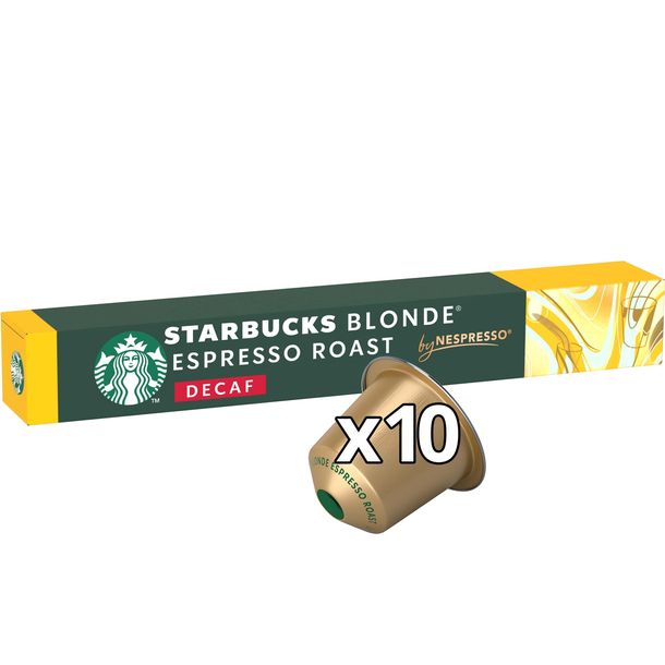 Starbucks by Nespresso Blonde Espresso Roast Decaf – 10 kapsułek