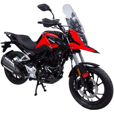 Motocykl TORQ Zetra ADV 125 124.4cm3 11l Czarno-czerwony ZET125ADV