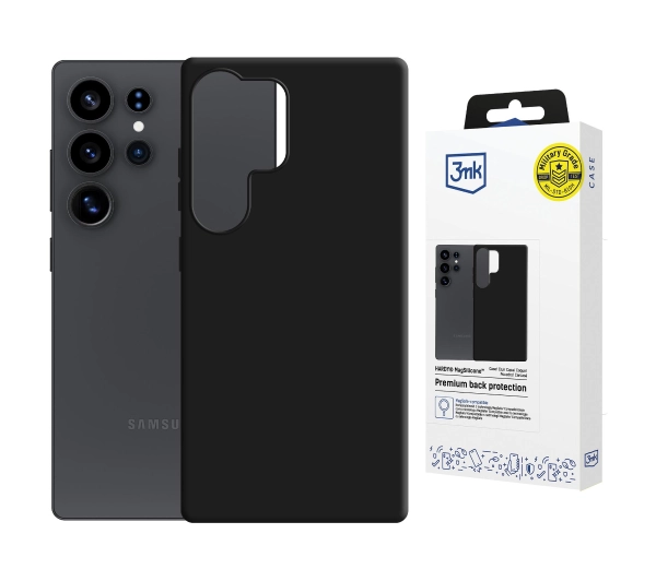 3mk Hardy MagSilicone Black do Samsung Galaxy S25 Ultra