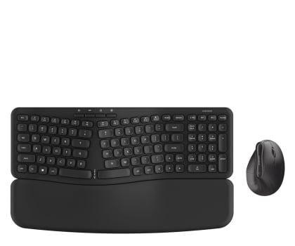 Silver Monkey Ergonomic Keyboard + Premium Ergonomic Wireless Comfort Mous SMA284